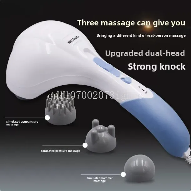 Double Head Massager Spinal Combing Stick Multifunctional Household Electric Vibration Massager