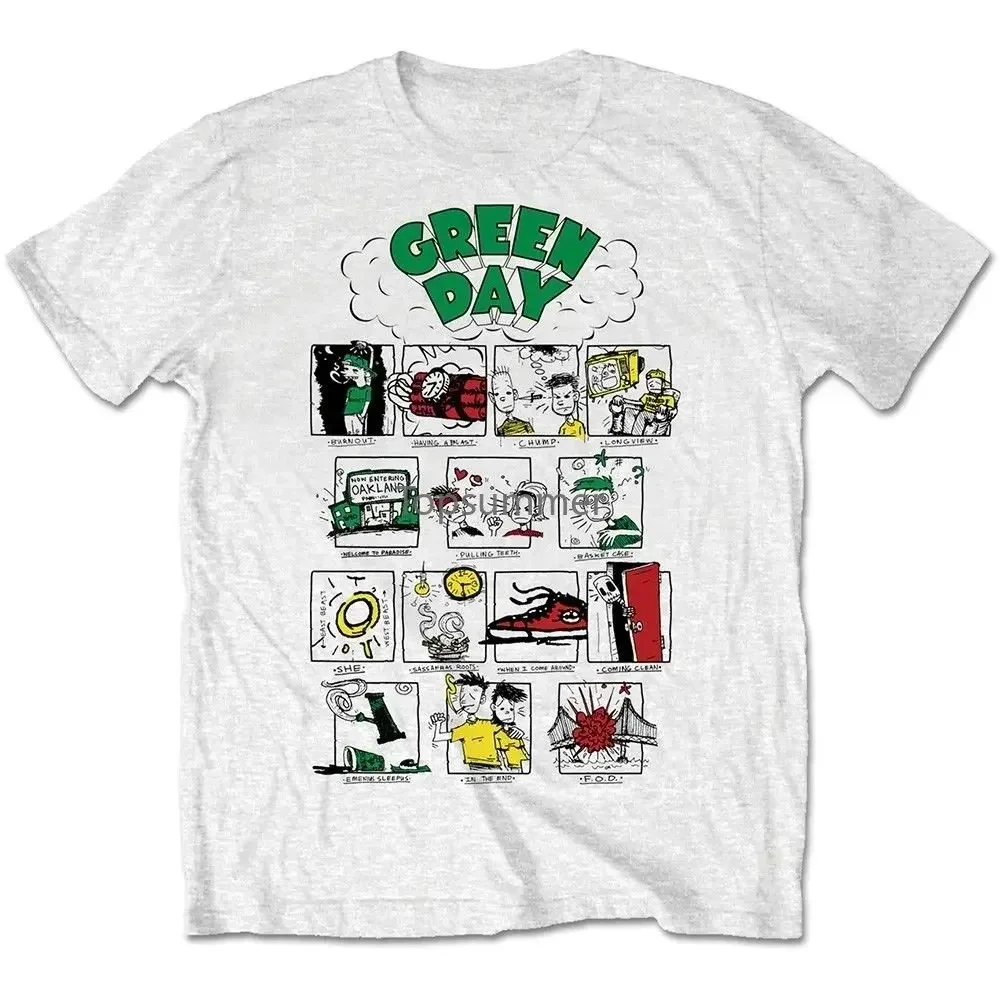 White Mens T Shirt New Mens Spring Summer Dress Short Sleeve Casual Green Men'S Dookie Collage T Shirt Short Sleeve