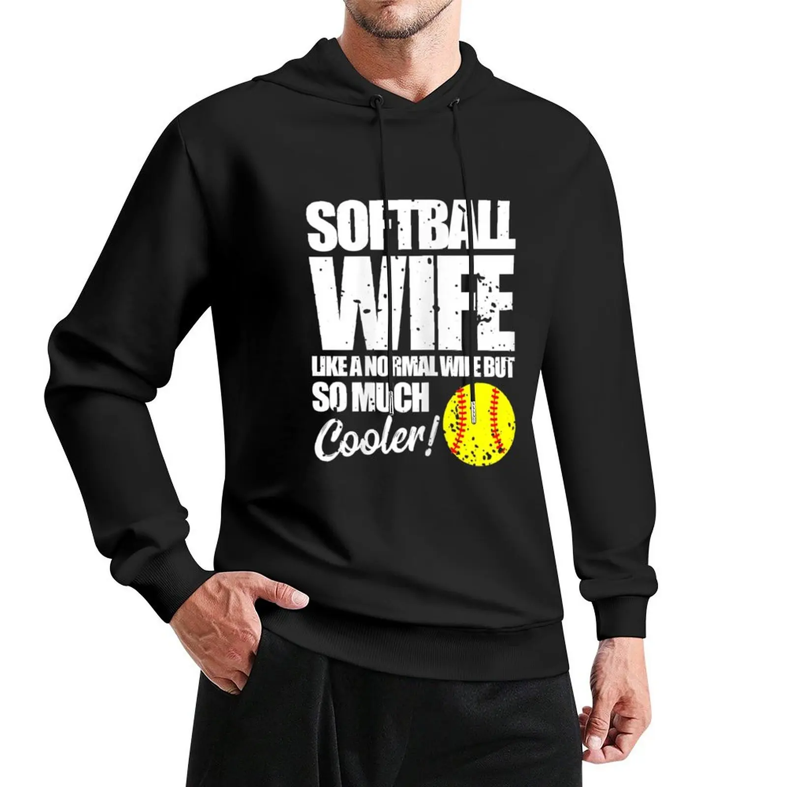 

Womens Fastpitch Mom Funny Softball Pullover Hoodie men's clothing japanese hoodie