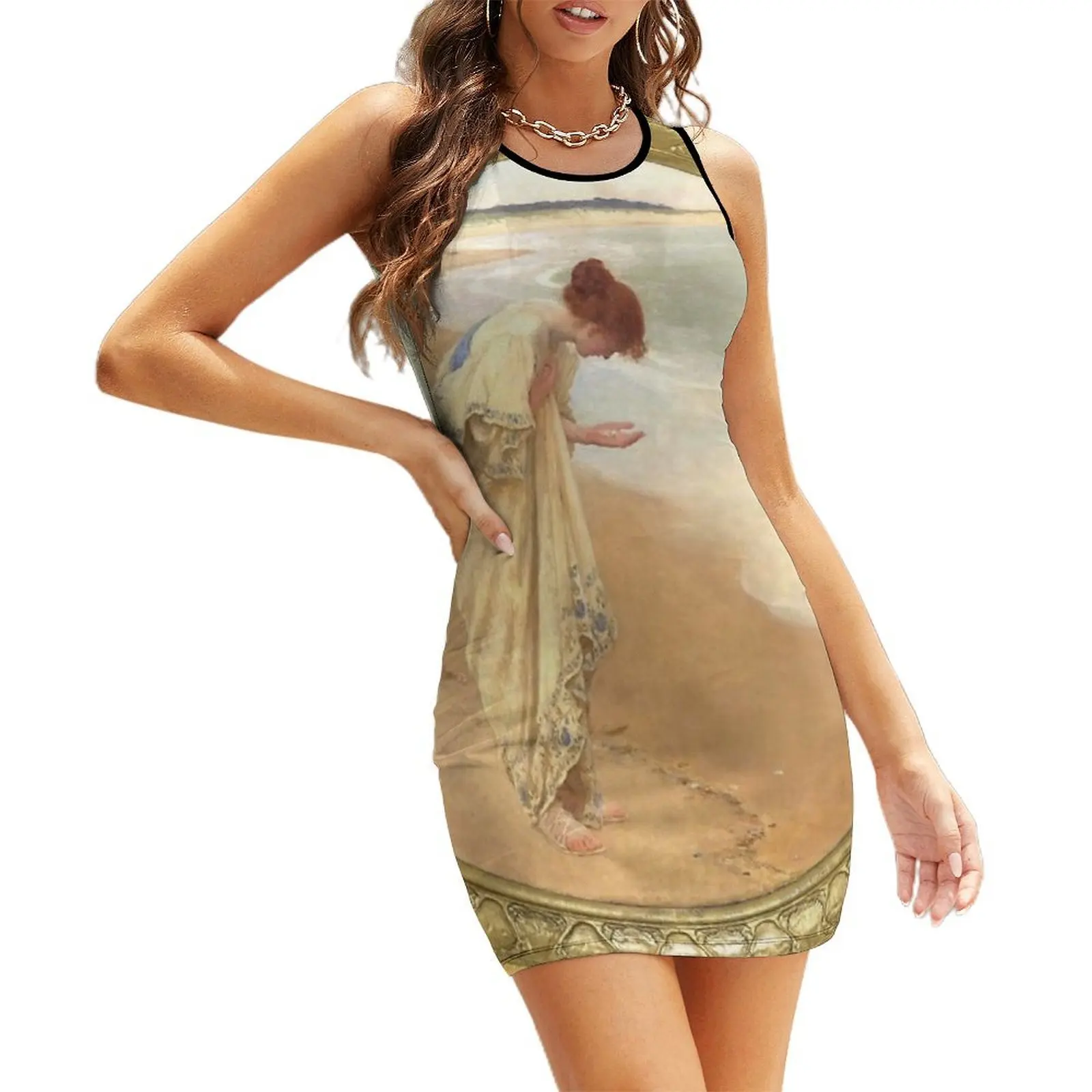

The sea hath its pearls - William Margetson Sleeveless Sundress birthday dress Clothing female