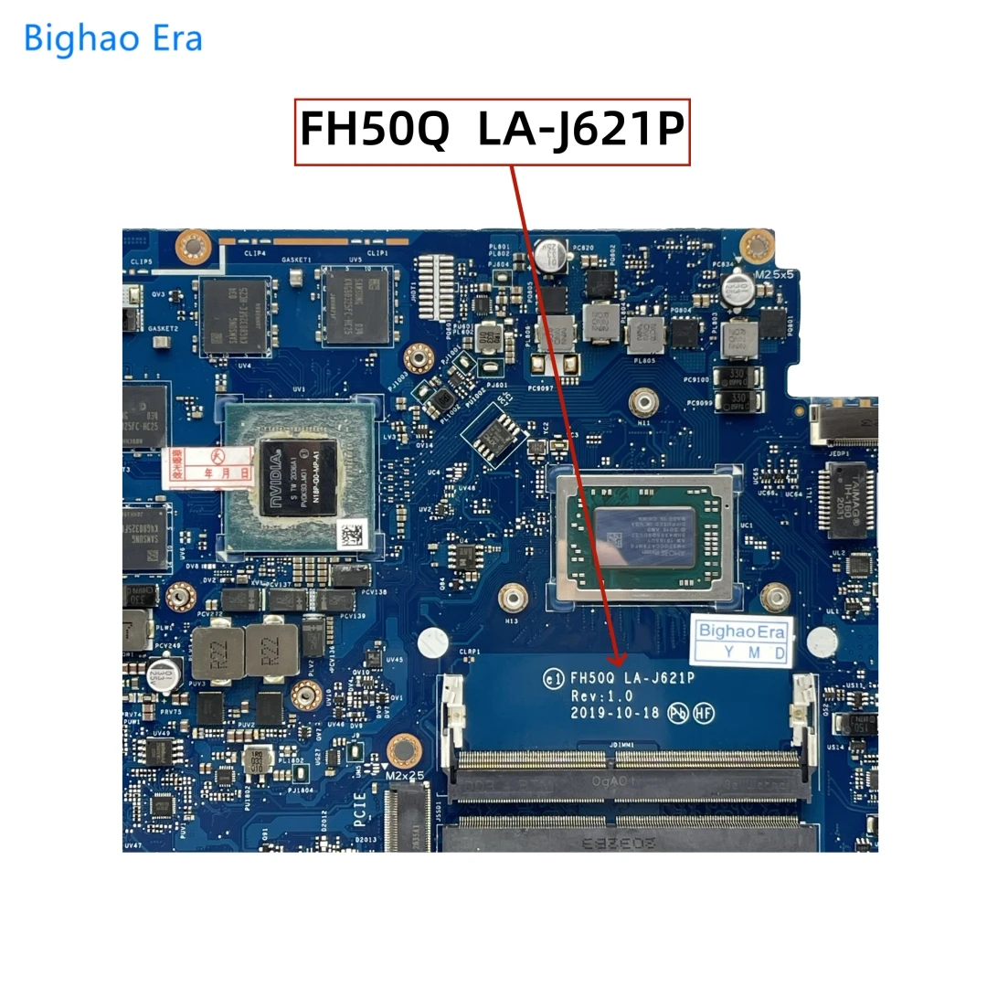 FH50Q LA-J621P For Acer AN515-43 Laptop Motherboard With R5-3550H R7-3750H CPU GTX1050Ti GTX1650 4GB-GPU NBQ6N11001 NB.Q6Z11.002