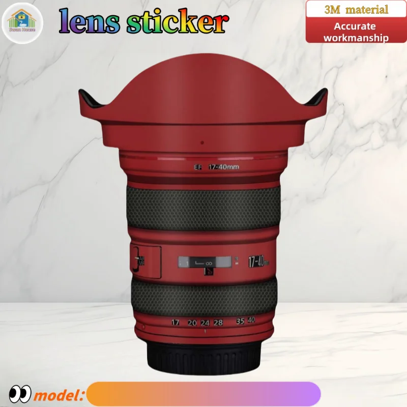 EF1740F4USM For Canon EF17-40mm F4USM Camera lens sticker, DIY skin, Precision tailoring wear-resistant protective film