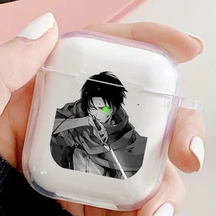 Anime Attack on Titan Levi Ackerman Applicable Protective Case Cover Apple Airpods Pro Bluetooth Headphone Cover Soft