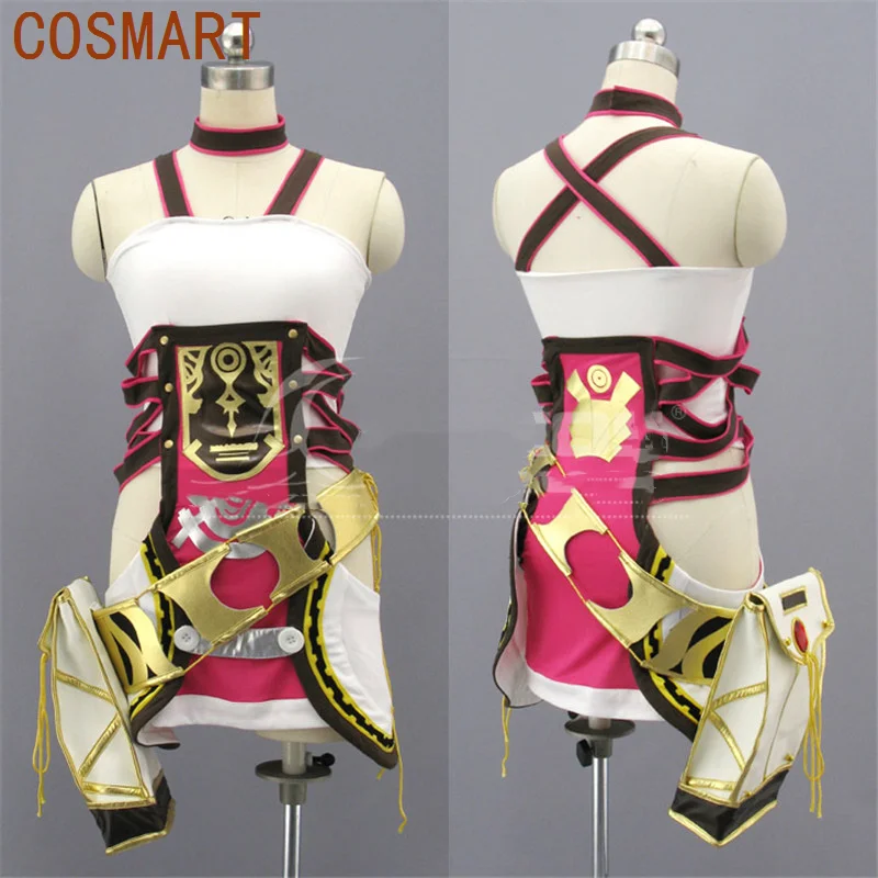 COSMART Game Final Fantasy XIII-2 FF 13-2 Serah Farron Cosplay Costume Halloween Uniform Women Carnival Party Dress