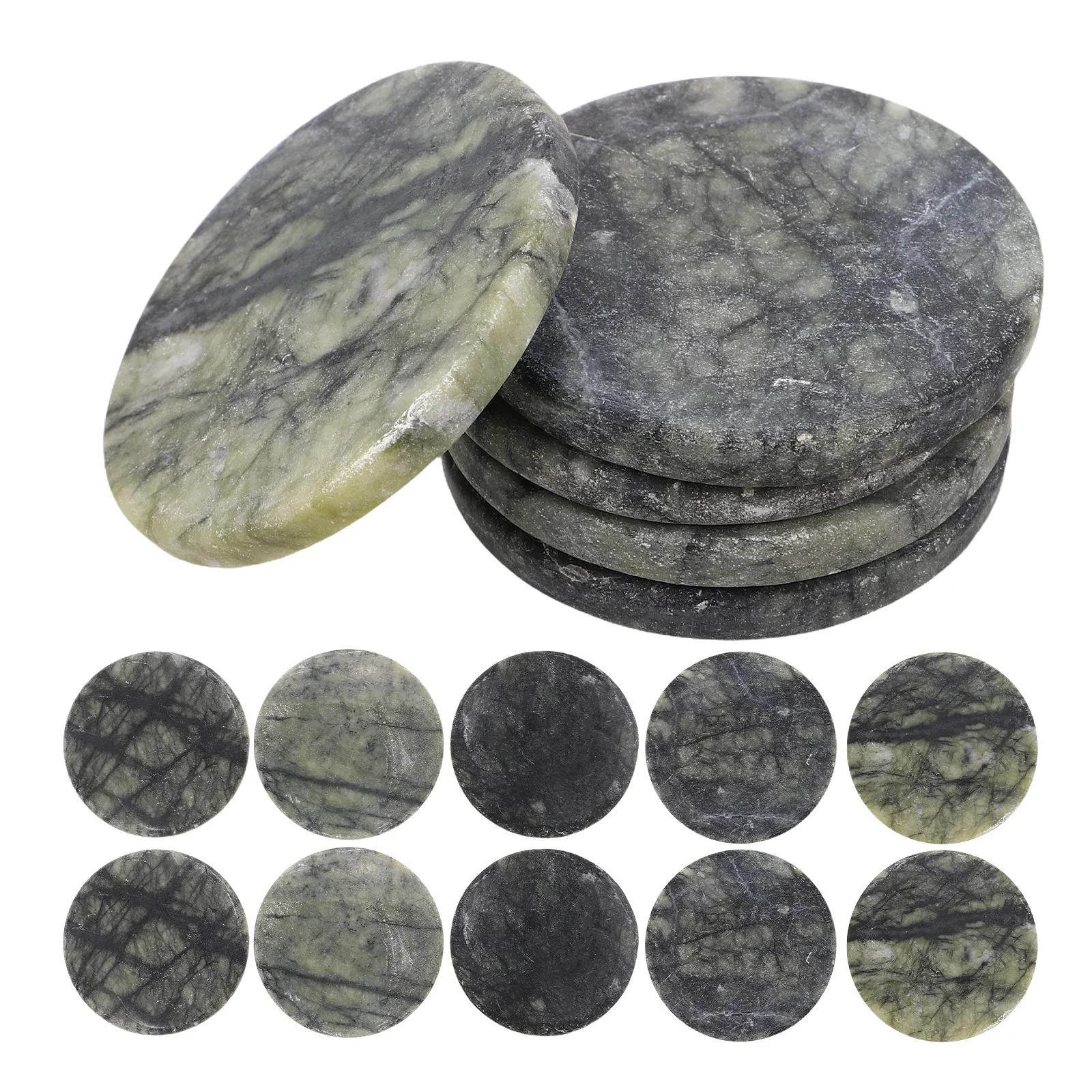 40Pcs Flat Stones Skipping Game Enhance Coordination Family Bonding Fun Skipping Rocks Flat River Rocks Water Play