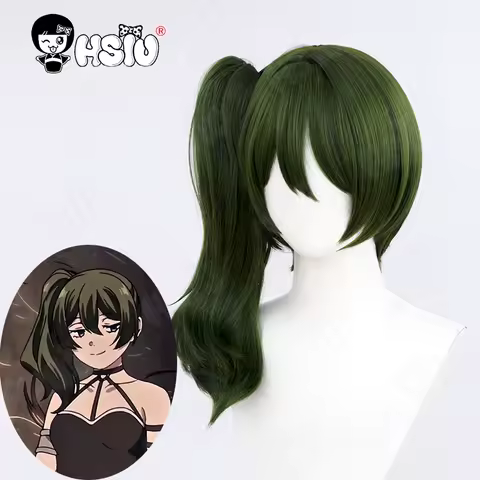 Ubel Cosplay Wig Fiber synthetic wig「HSIU 」dark green short Wig+Wig cap Anime Sousou no Frieren at the Funeral cosplay Wig