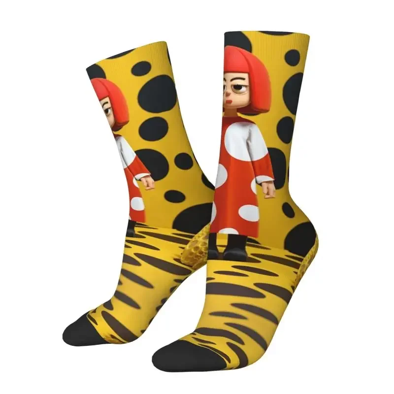 

Kawaii Print Pumpkin Yayoi Kusama Socks for Men Women Male Stretchy Summer Autumn Winter Crew Socks