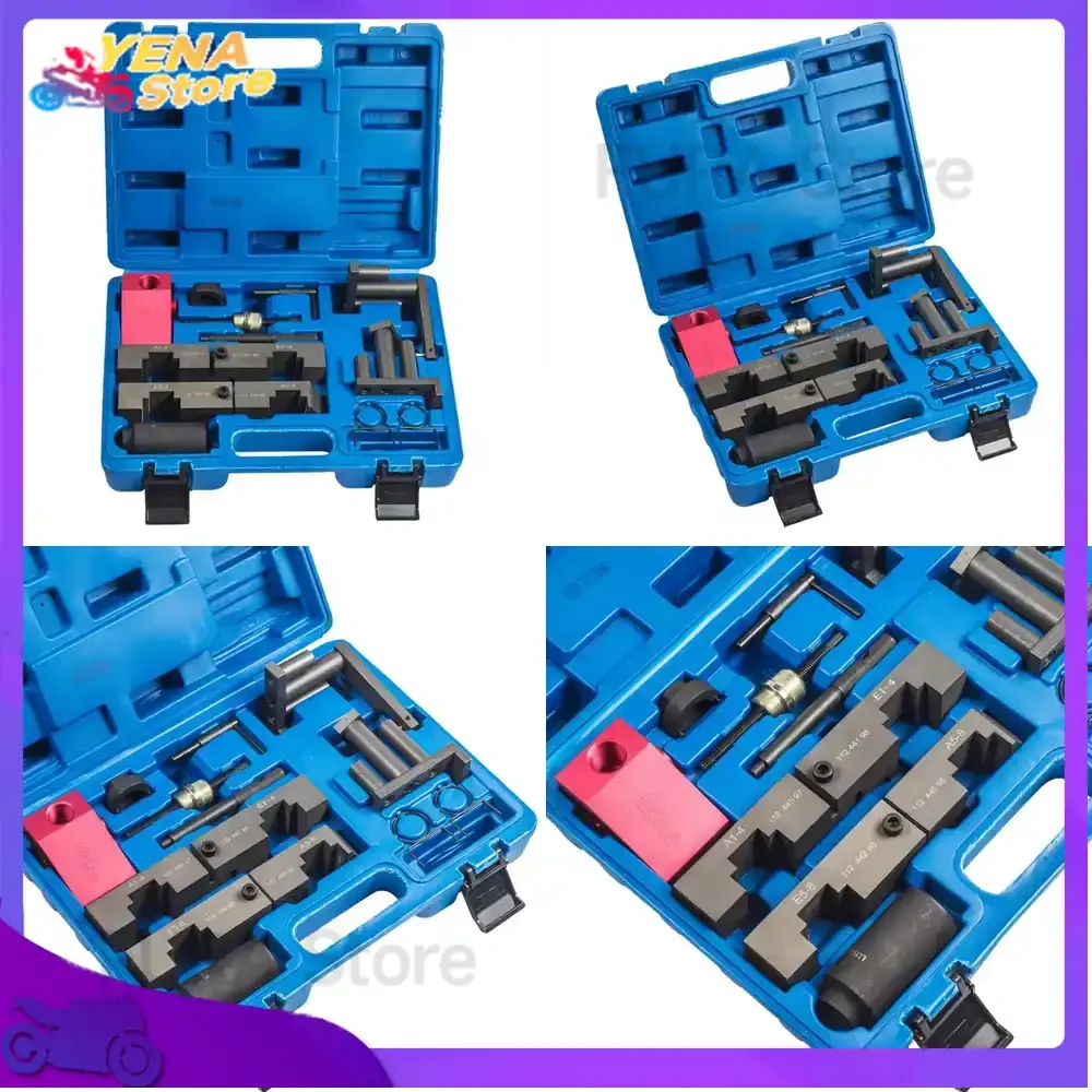 

11 pcs Camshaft Locking Tool Set Engine Timing Tools Kit Applicable to BMW M60 M62 M62TU V8 Car Timing Tool Kit for Auto