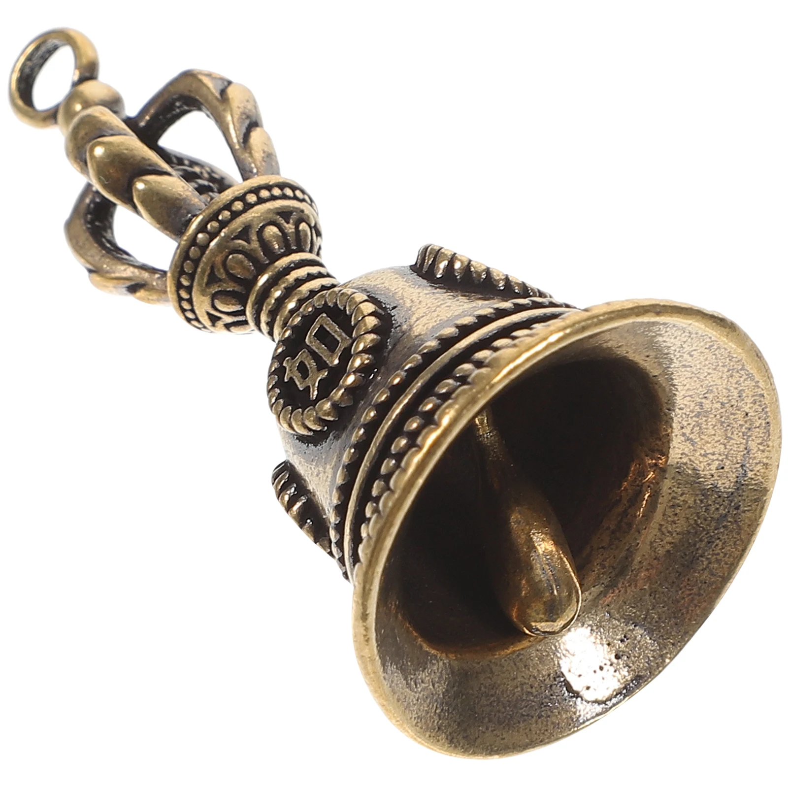 

Retro Bronze Bell Pendant Vintage Bells Temple Decoration Decorative Brass Keychain