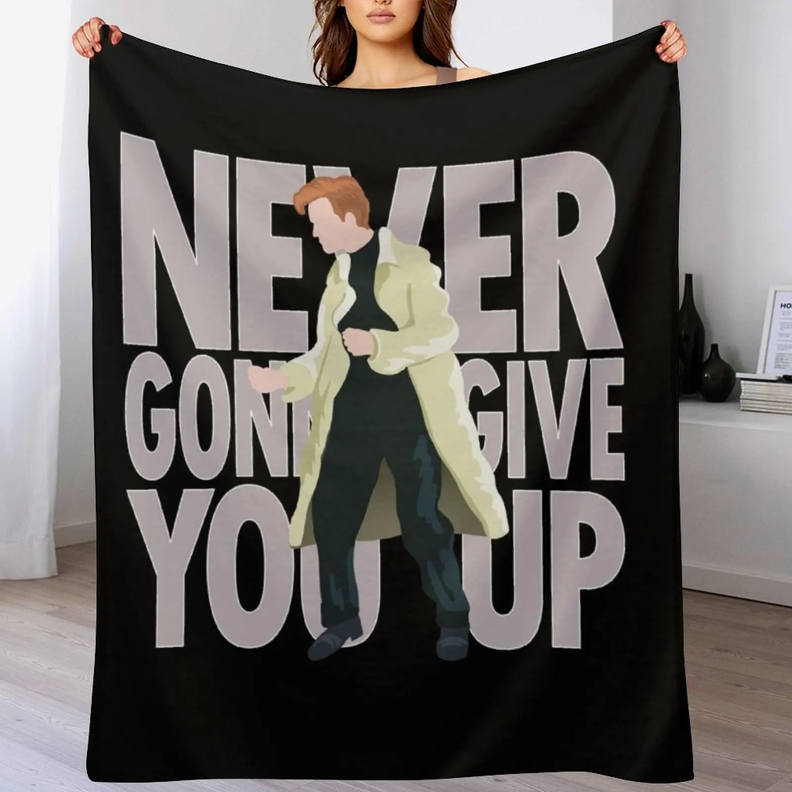 Rick - Never Gonna Give You Up Throw Blanket Custom Luxury St Luxury Thicken Bed Blankets