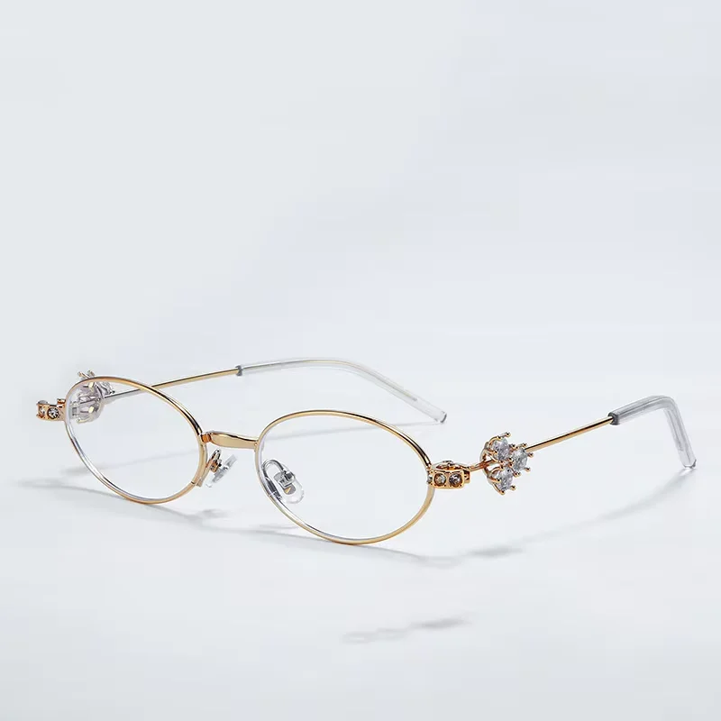 

Luxury Brand New Small Oval Frames With Anti Blue Light Eyeglasses for Women Ultralight Fashion Optical Myopia Hyperopia Eyewear