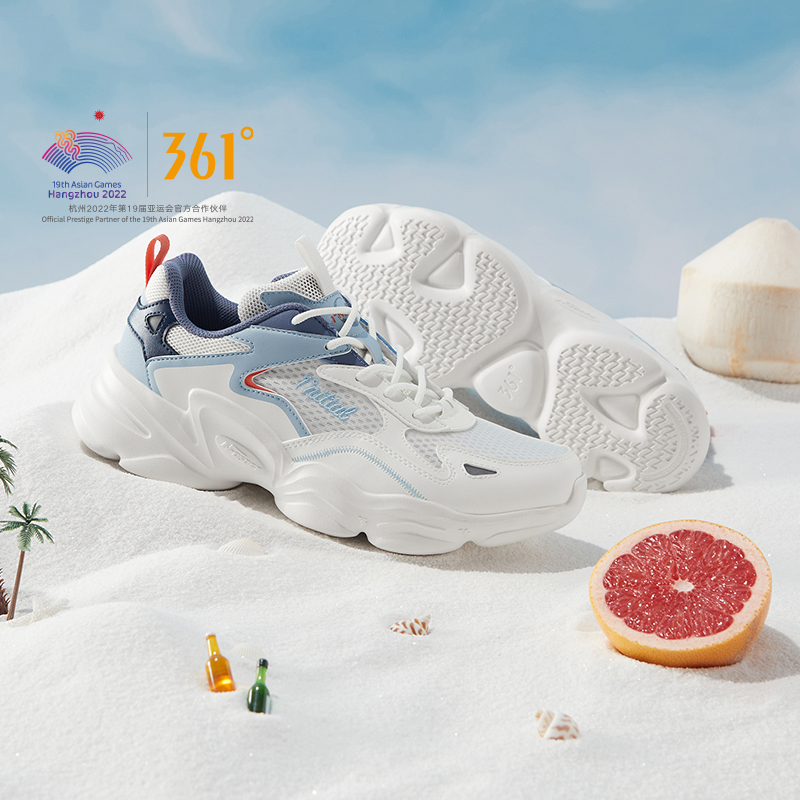  361 Degrees NEW Yunshu Men Sport Shoes Breathable Stitching Retro Casual Thick Bottom Height Increasing Male Sneakers 672326774 