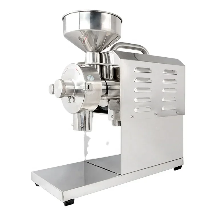 Yoshan mesin penggiling dinamo Cocoa Bean Grinding Machine Coffee Grinder Flat Burr Coffee Mill for industrial use