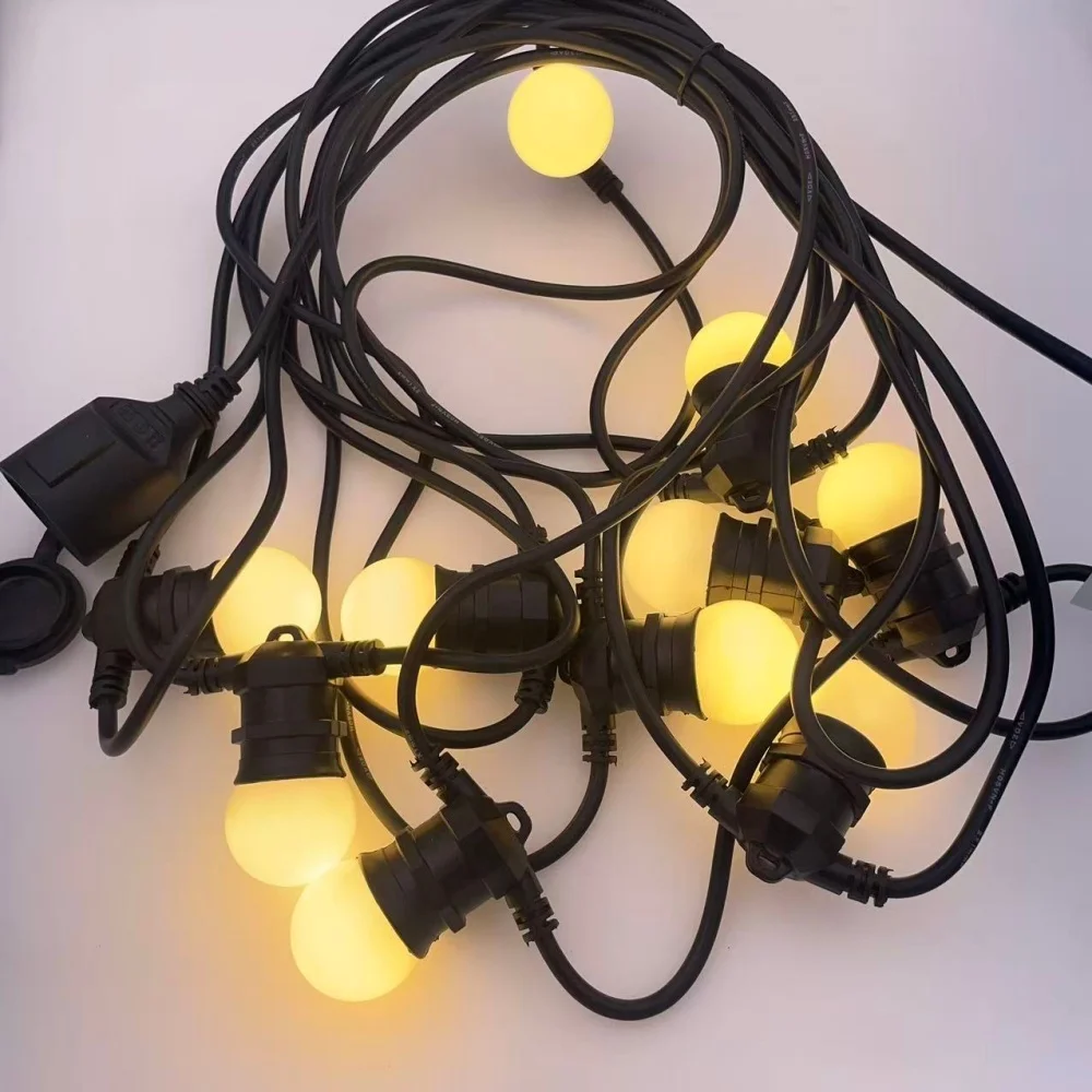 

Connectable Commercial Grade LED String Lights G45 Outdoor Party Lights IP65 Waterproof for Patio Garden Holiday Wedding Decor