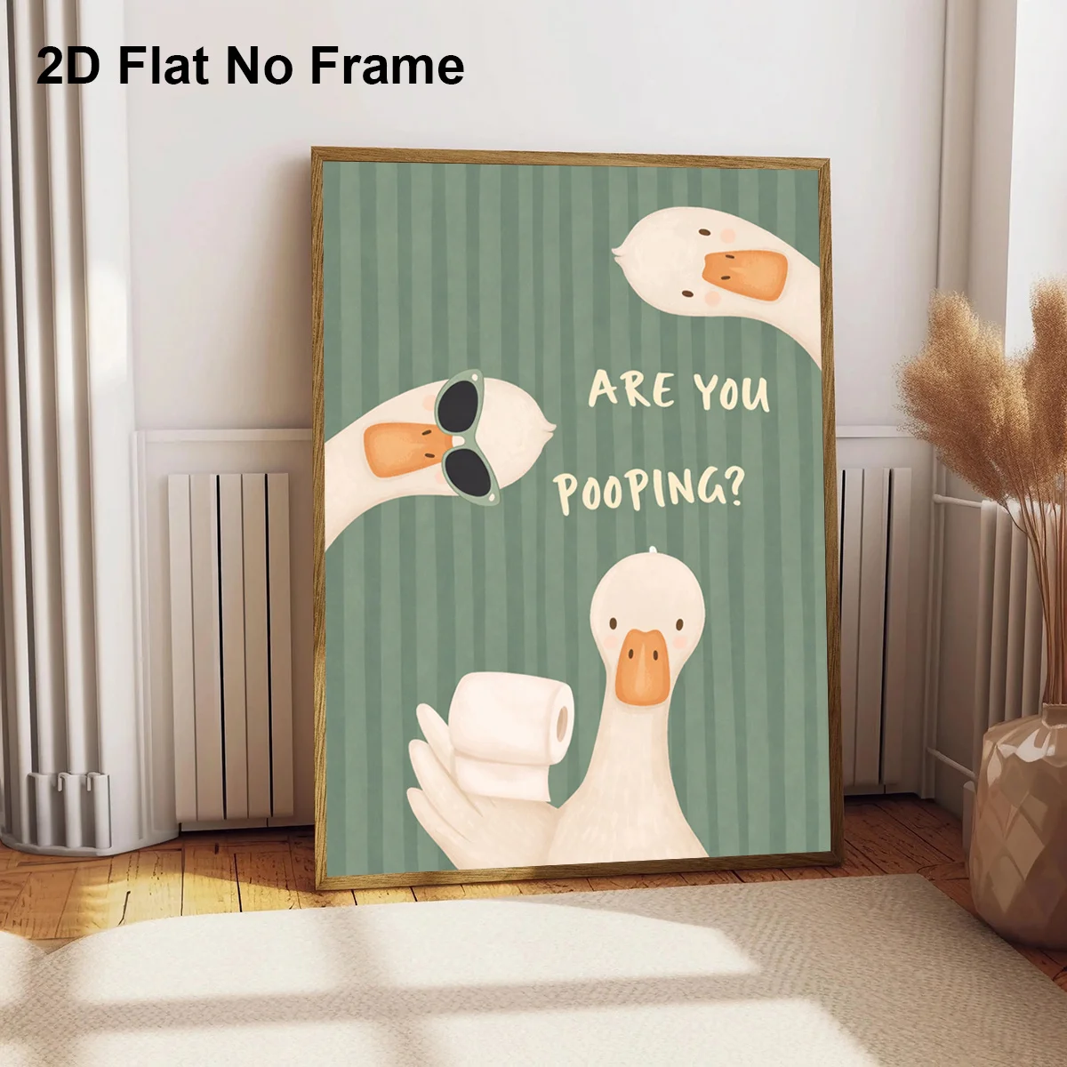 Bist du in der Poche? Lustige Enten-Leinwanddrucke, Poster, moderne, humorvolle Schilder, Kunstdrucke, Badezimmer, Toilette, Wandkunst, Heimdekoration, Poster