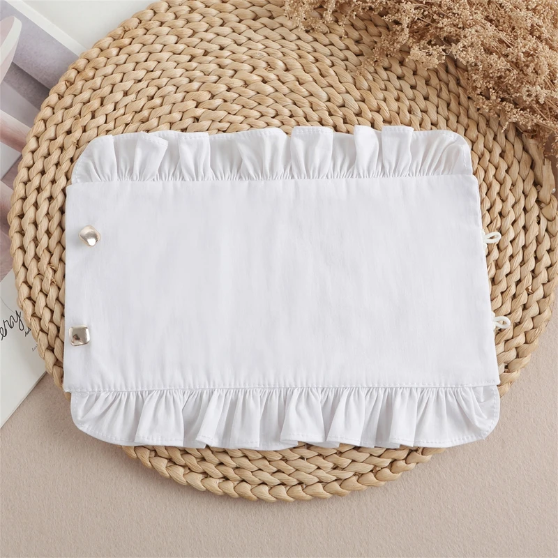 أصفاد معصم مزخرفة مكشكشة قابلة للإزالة للمراهقات وأكمام كاذبة قابلة للفصل وإكسسوارات المعصم للملابس العصرية