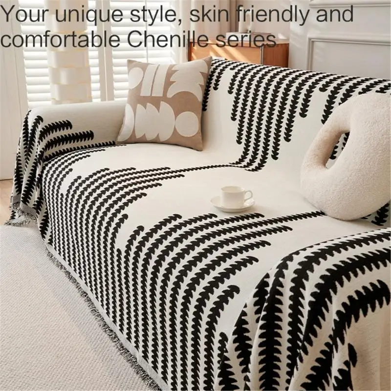 Sofa Cushion Sofa Covering Pet Practical Furniture Protections Four Seasons Chenille Soft Throw Blankets X3UC