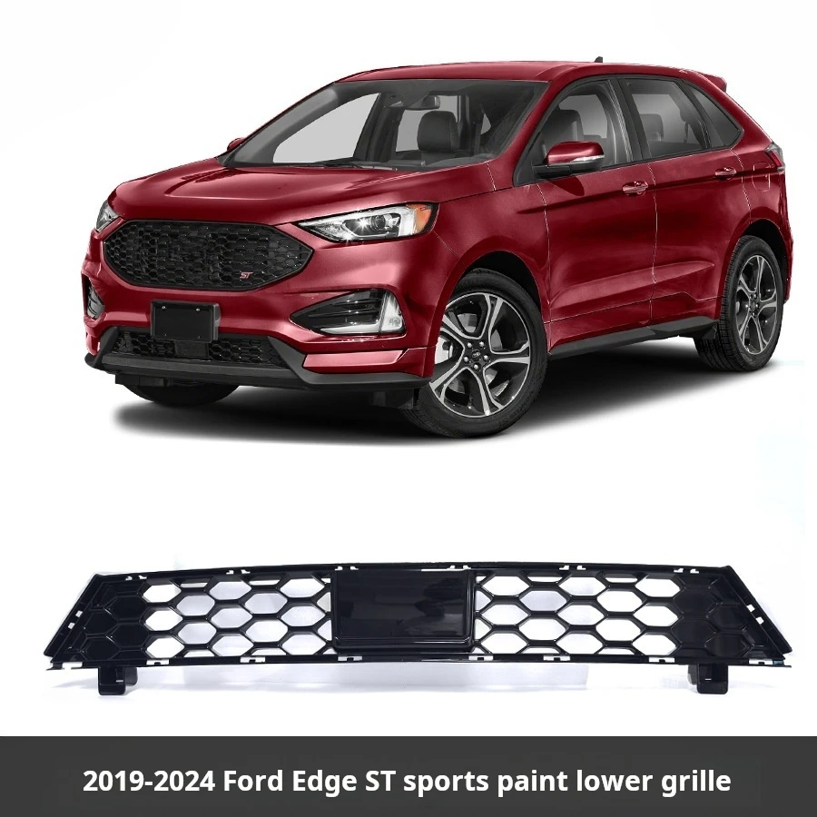 

Front Honeycomb For 2019-2024 Ford Edge ST Racing Grills Front Bumper Lower Grille Center Sports