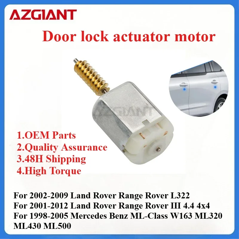 AZGIANT 20005 3D1314 Car door lock motor for Land Rover Range Rover L322/III 4.4 4x4/Land Rover Discovery II MK2 New replacement