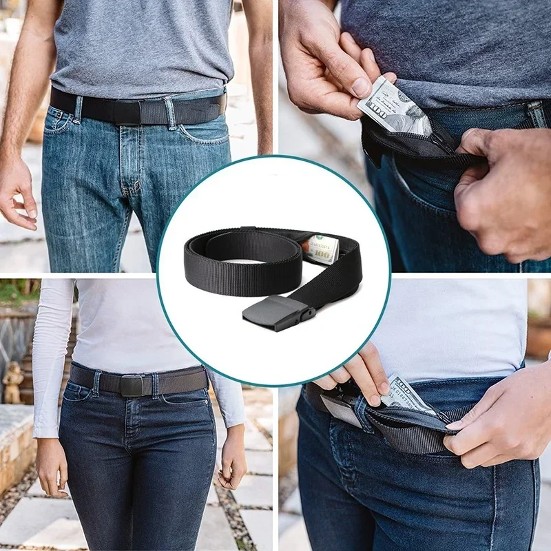 Travel Security Money Belt Hidden Money Pocket Cashsafe Anti-Theft Hidden Cash Pocket Knife Holder Screwdriver New