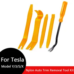 For Tesla Model 3 Highland Car Door Lights Car Trim Removal Tool Kit Auto Clip Removal Pry Tool Model Y Model 3 Model S Model X