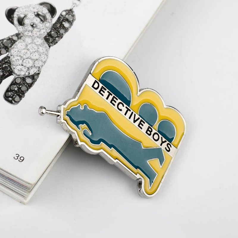 Anime Manga Detective Conan Enamel Pin Cosplay Brooch Badge for Backpacks Fashion Jewelry Gift view 5