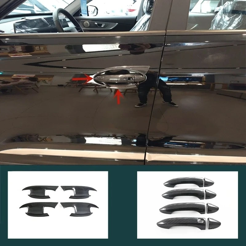For Chery Tiggo 8 Pro 2025 + Gate Handle Frame Door Bowl Cover Car Style Part Protector Decoration Accessories Exterior Sticker