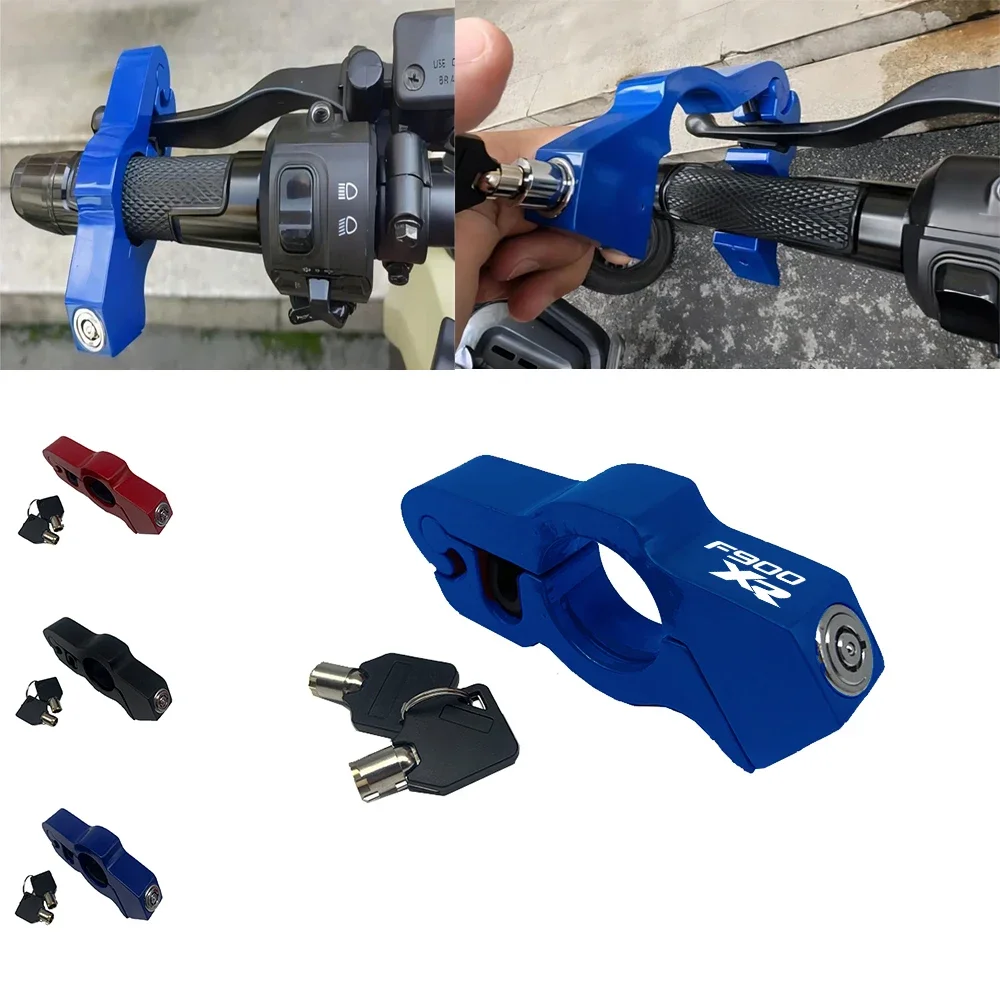 For BMW F900R F900 F900XR F 900 X XR Motorcycle Handlebar Lock Brake Solid Lock Anti Theft