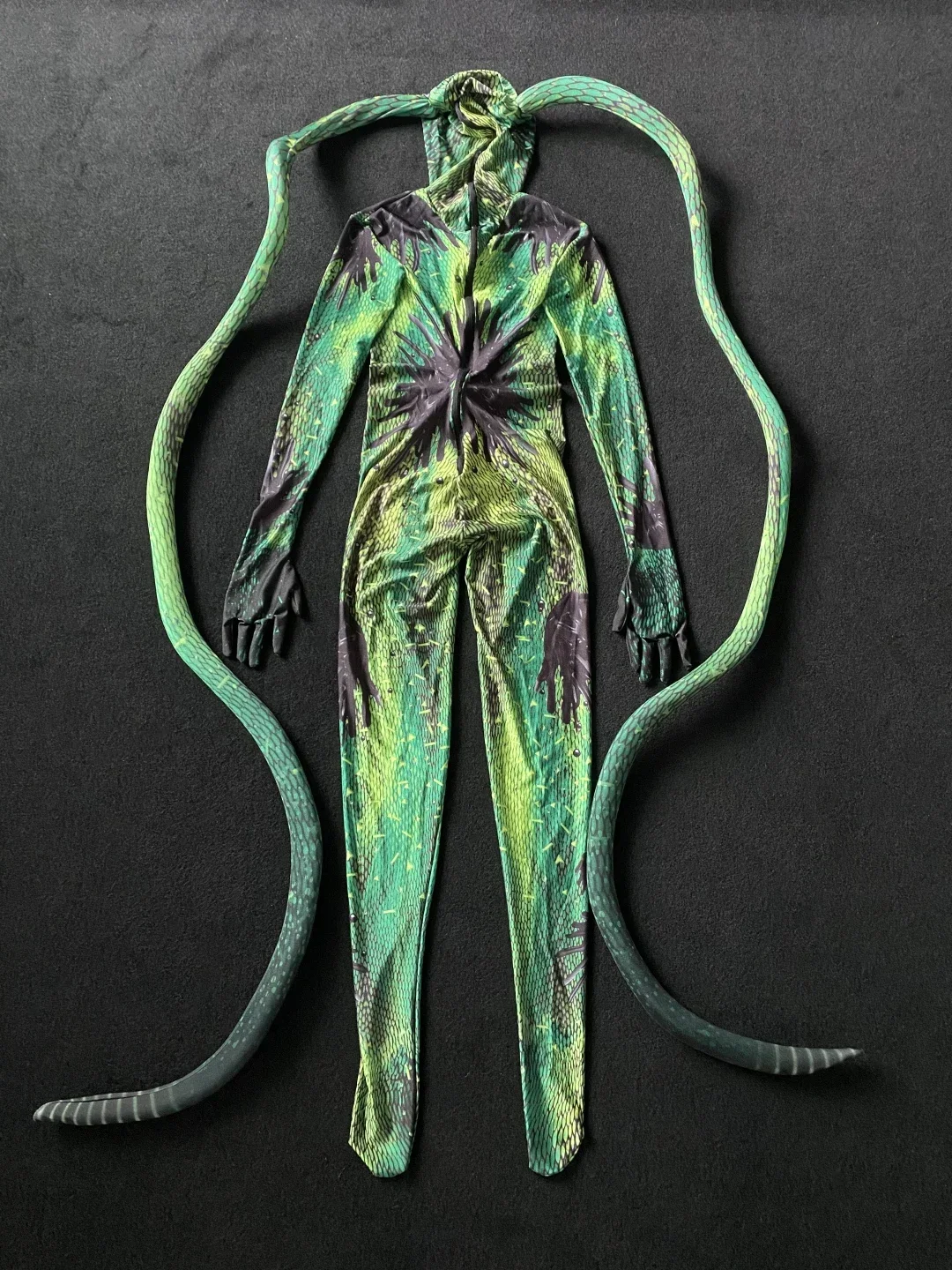 Personality Fly Cosplay Jumpsuit Women Stretch Stage Rompers Halloween Alien Role Playing Bodysuit Dancer Performance Outfits