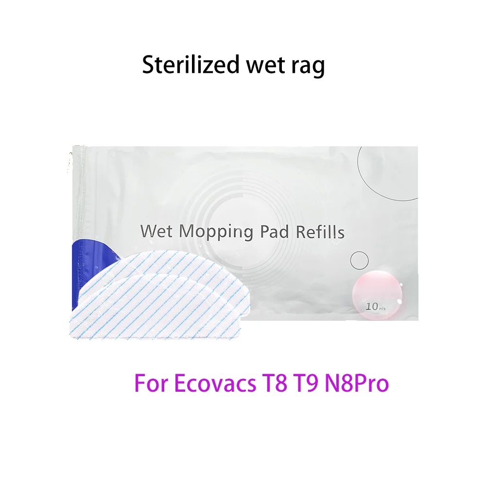 For Ecovacs Deebot Ozmo T8/T8 AIVI/T9/T9 AIVI Powerful Mopping Rag For N8 Pro Robot Vacuum Cleaner Accessorios Disposable Mop