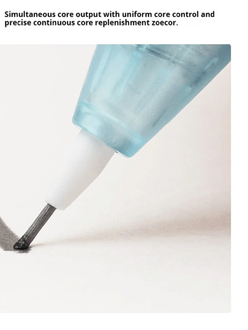 KACO FIRST Mechanical Pencil Rotating Automatic Core Creative Transparent Color Pen Holder,0.5mm Writing Exam Stationery Pencil