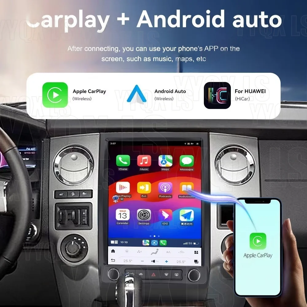 Car Radio For Ford Expedition 2015-2017 Android13 Multimedia Video Player GPS Navigation Autoradio HD Screen carplay WiFi DSP