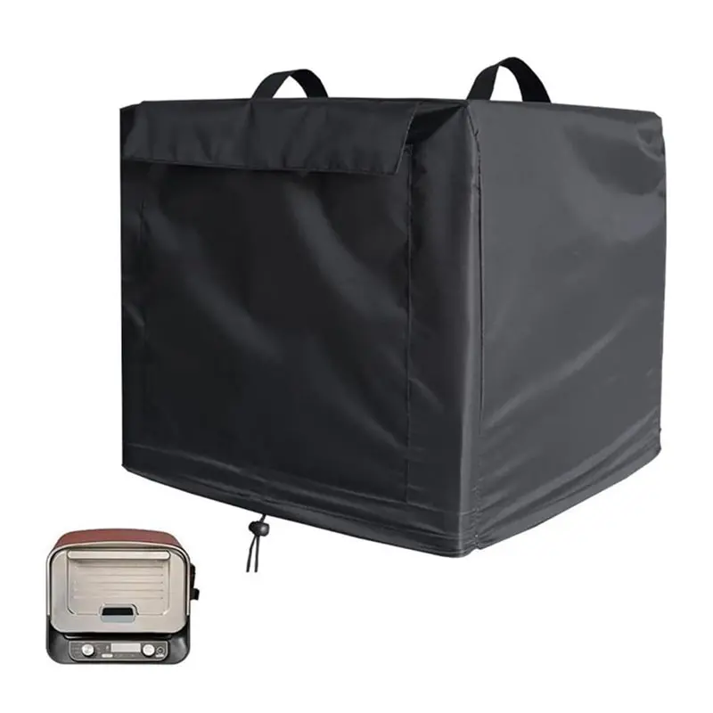 DT19-Pizza Oven Waterproof Cover With Drawstring, Outdoor Pizza Oven Cart Table Cover,For Rolling Kitchen Cart