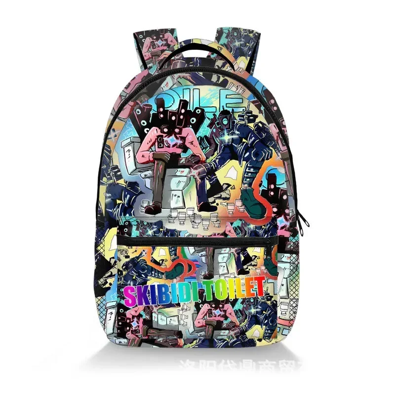 Skibidi toilet anime backpacks cartoon casual backpacks full print backpacks multifunctional fashion backpacks laptop bags