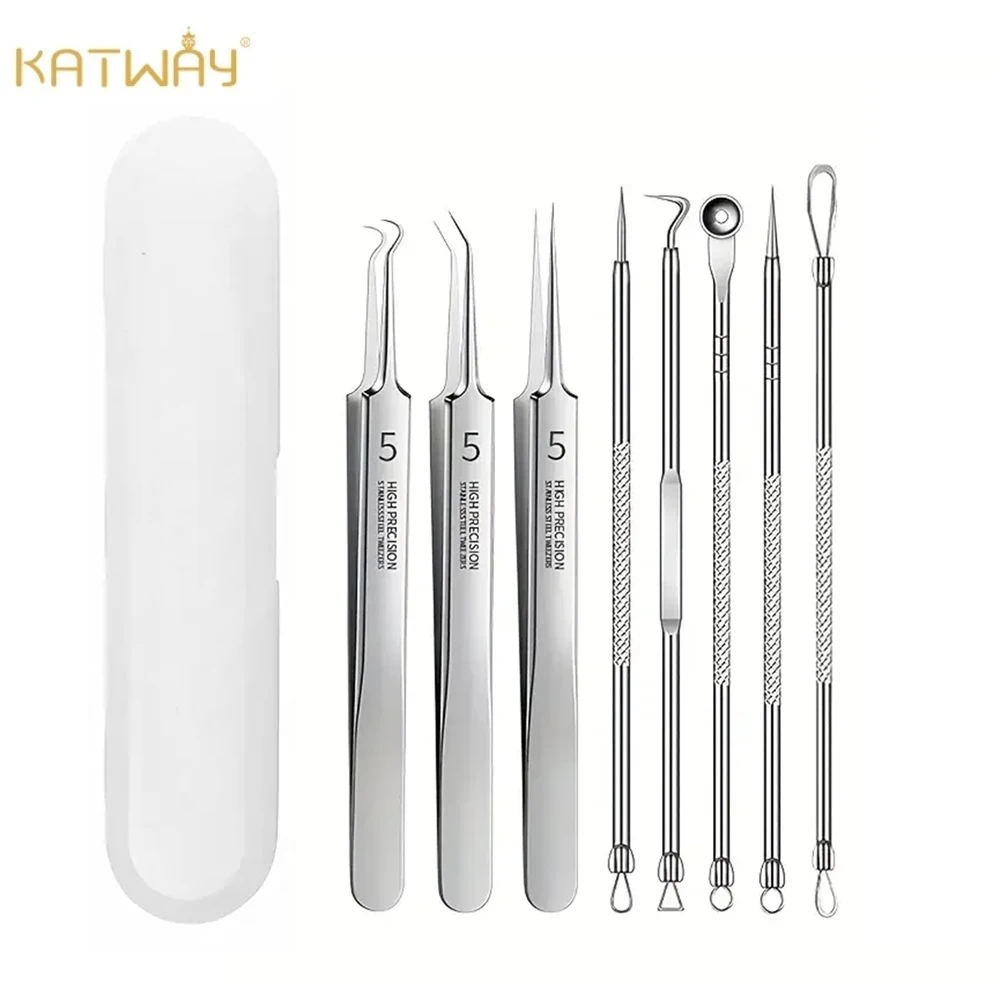 

Ultra-fine Blackhead Remover No. 5 Tweezers Acne Needle Tool Beauty Salon Scraping & Closing Tools KATWAY HH-AA07