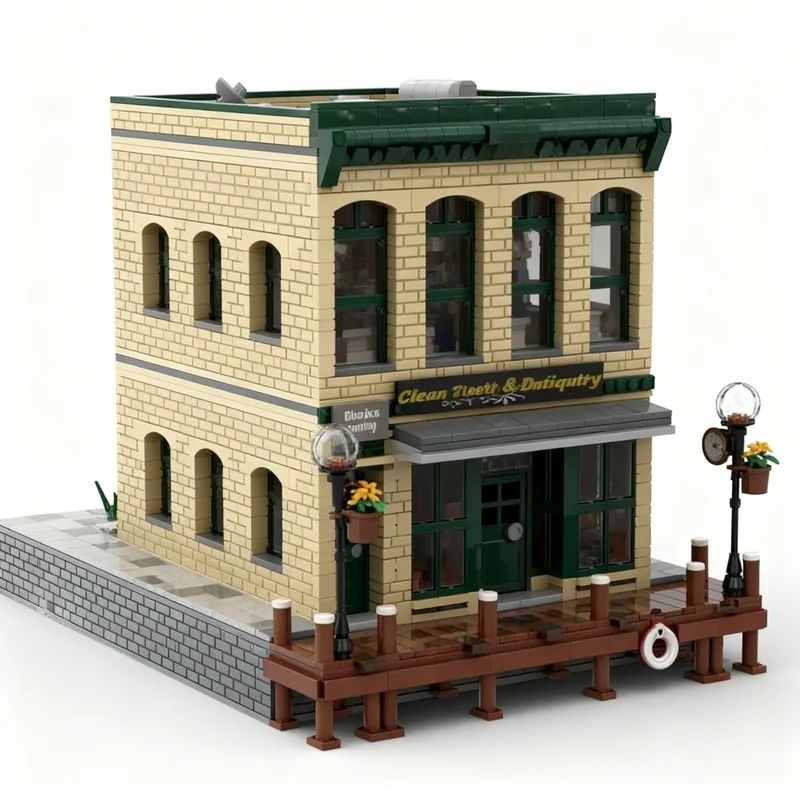 3908pcs MOC Books Antiquity Modular Streetscape Model toys Building blocks Construction Christmas gift DIY Kids Assemble idea
