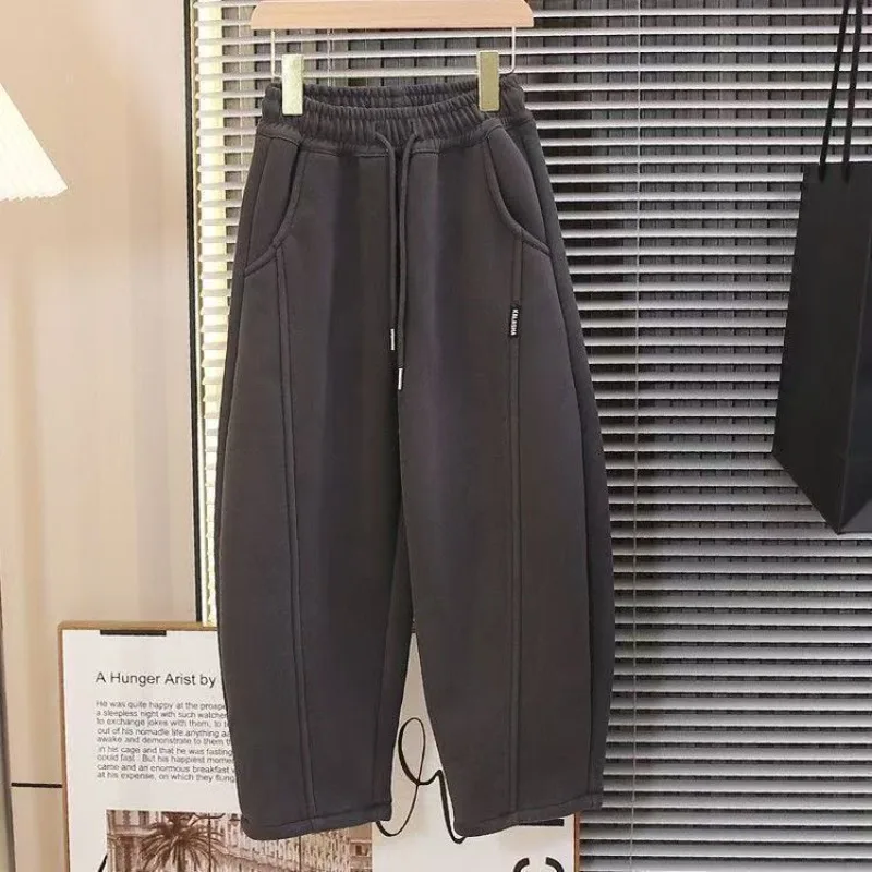 Boys Spring Sweatpants 2026 New Casual Sports Long Pants Trendy Streetwear Trousers