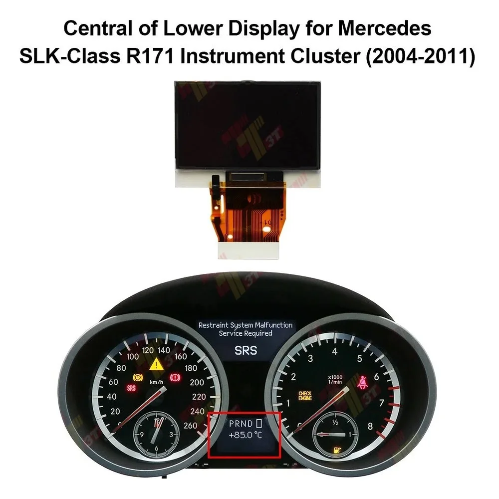Central of Lower Display for Mercedes SLK-Class R171 SLK280 SLK300 SLK350 SLK55 AMG Instrument Cluster (2005-2011)