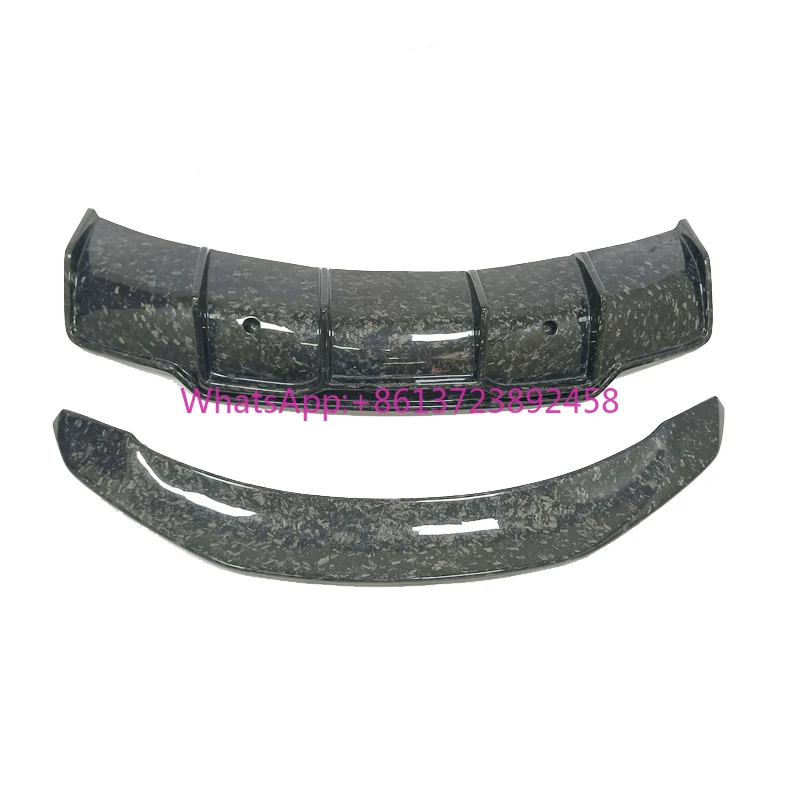 

V-style Forged Forging Carbon Fiber Rear Bumper Lip Spoiler Diffuser Body Kits for Tesla Model 3 2014+