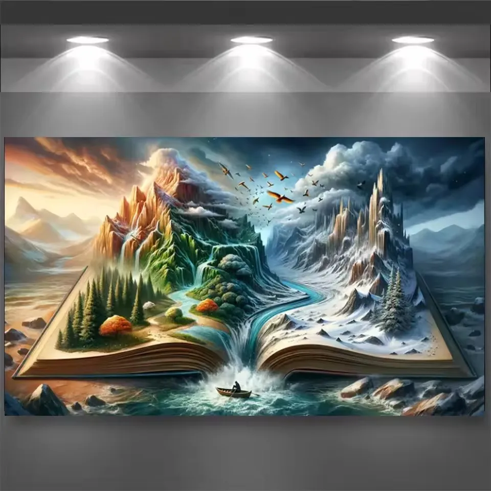 

Удивительная тема волшебного мира, набор для алмазной живописи «сделай сам», полный квадратный/круглый акриловый бриллиант, мозаика, ремесленный художественный набор, домашний декор, подарок