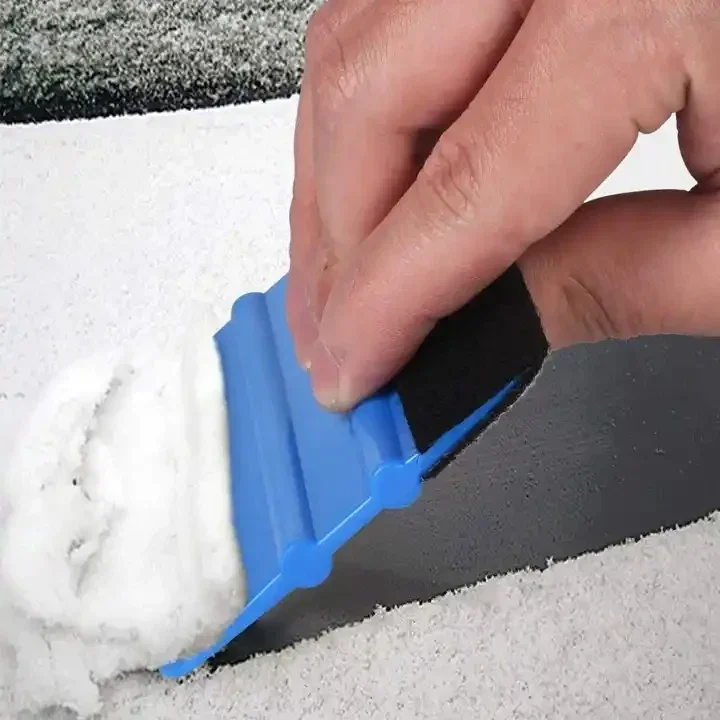 1-3 قطعة سيارة الشارات ممسحة الفينيل التفاف ملعقة حافة مع خدش خالية من جلد الغزال ورأى شباك الفيلم أضواء فيلم مكشطة أداة #3