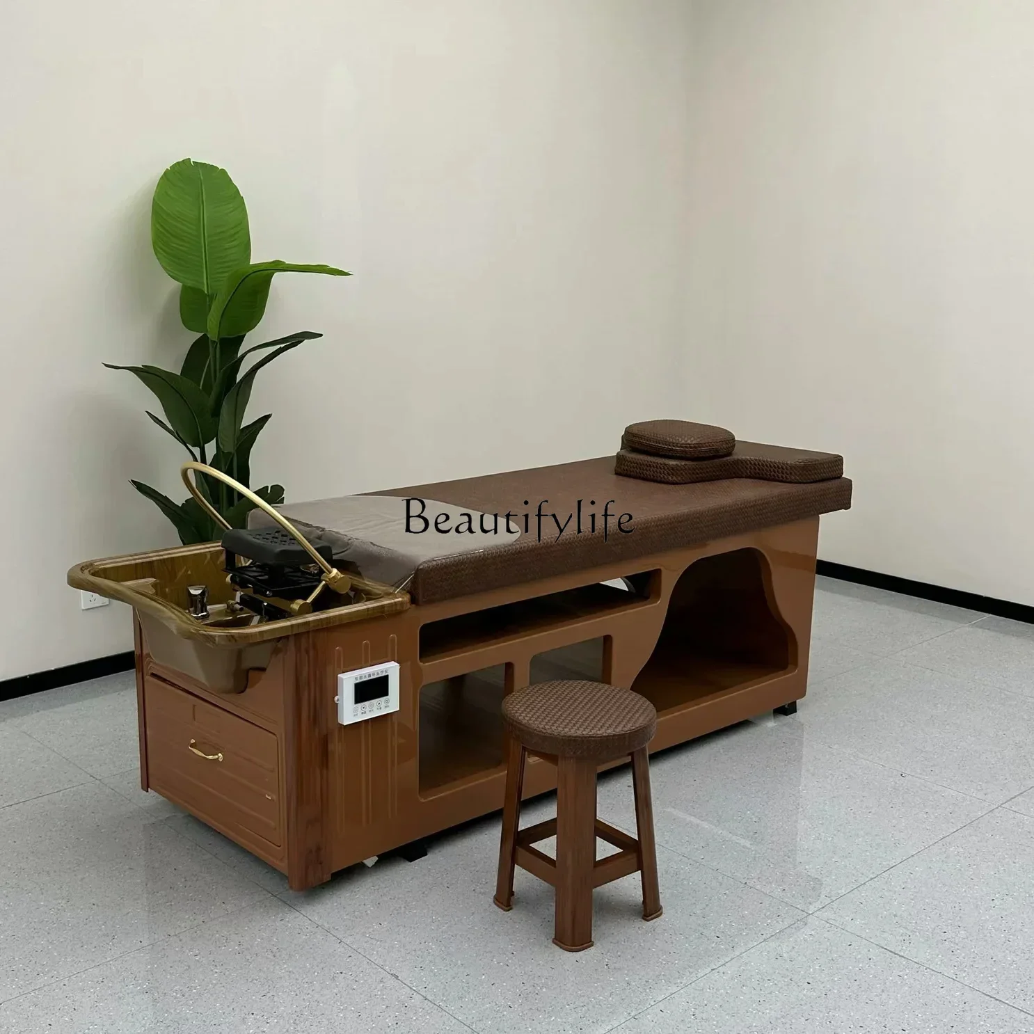 

Head Therapy Lying Completely Thai Shampoo Chair Massage Pedicure Fumigation Multifunctional Integrated Physiotherapy Bed