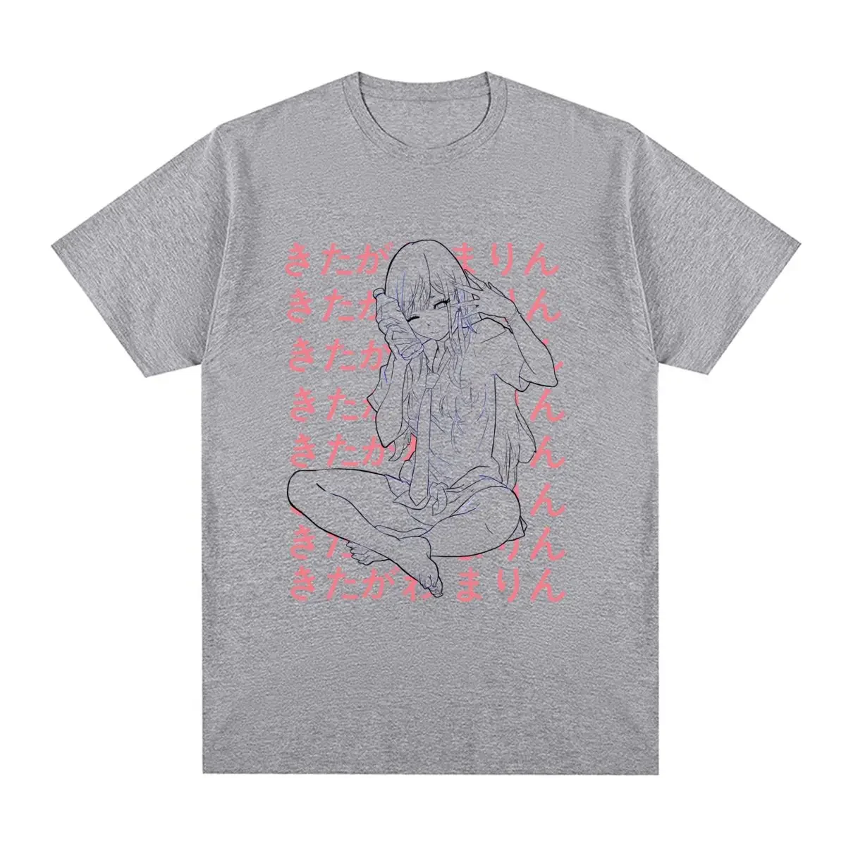 MARIN KITAGAWA Kawaii Vintage T-shirt  Japanese Anime Streetwear Cotton New Tee graphic t shirts harajuku men clothing oversized