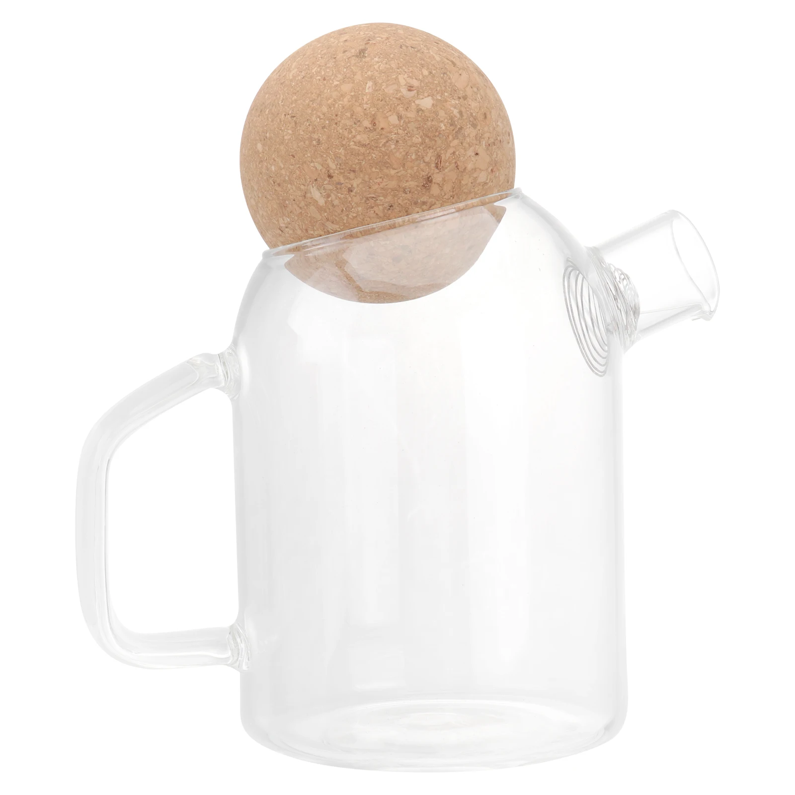 

Glass Tea Pot Clear Transparent Heat resistant Jug Kettle Smooth Restaurant Home Office Gift Cold Hot Water Tea Juice