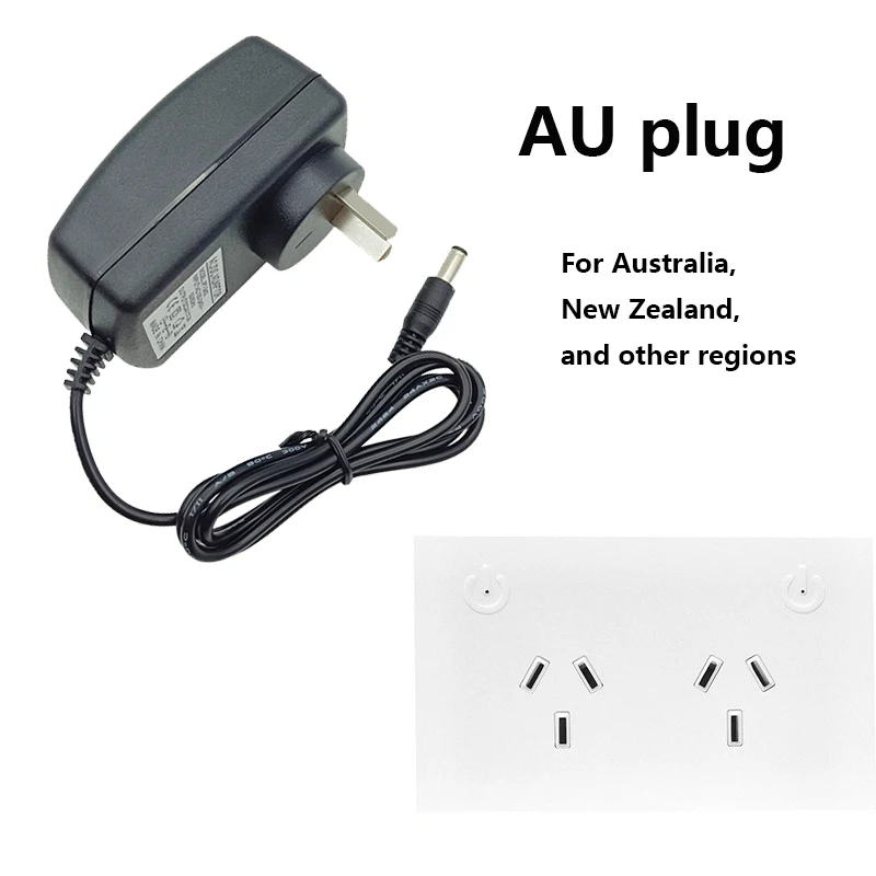 3.6V Power Supply AU Plug 5V 6.5V 7.5V 9V 10V 12V 13.5V 5V 3A Power Supply AU 1.5A 2A 2.5A 3A 7.5V 2A Power Supply AU 5.5x2.5m