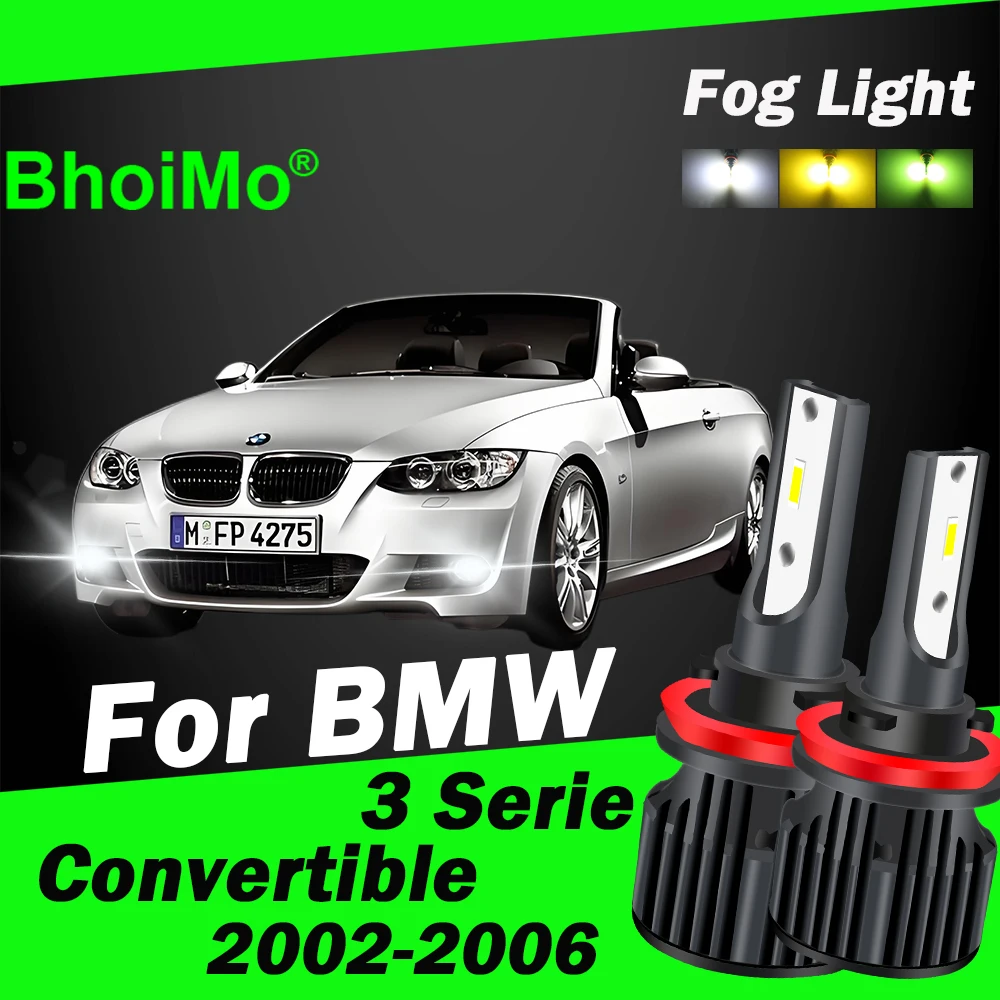 

BhoiMo For BMW 3 Series Convertible Led Lamp Front Fog Light Bulb 2002 2003 2004 2005 2006 Car Auto