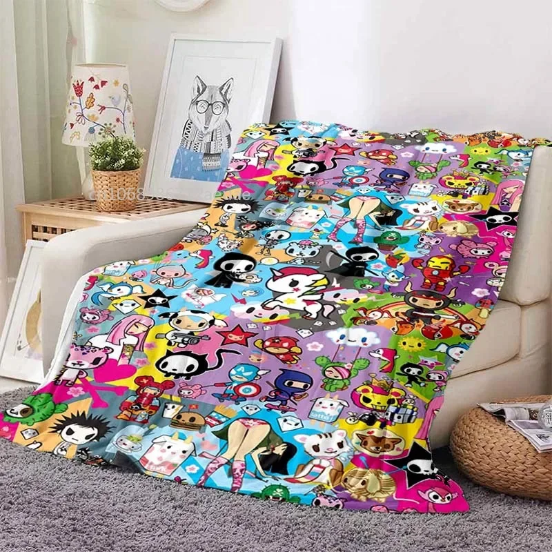 Japanese Style Tokidoki Blanket Anime Fantastic Print Flannel Blankets for Beds Sofas Warm Bed Soft Blanket