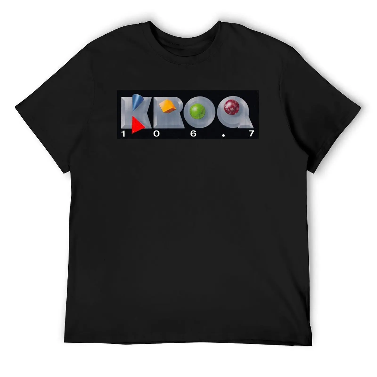 KROQ 106.7 Los Angeles 80s Alt Rock Radio Station Vintage Design Classic T-Shirt customs anime stuff Men's t-shirt