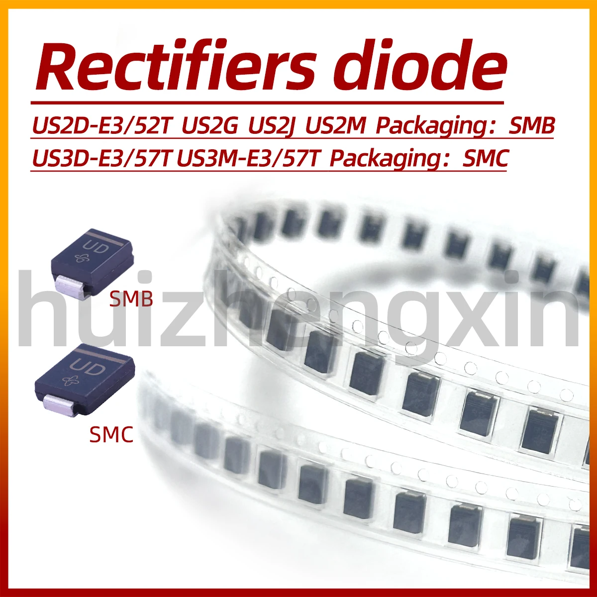 10PCS US2D-E3/52T US2G-E3/52T US2J-E3/52T US2M-E3/52T US3D-E3/57T US3M-E3/57T SMB/SMC Ultrafast recovery diode