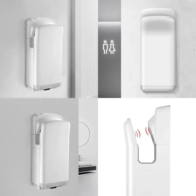 New Automatic Sensor Electric Hand Dryer Commercial Wall Mounted ABS Vertical Bathroom Toilet